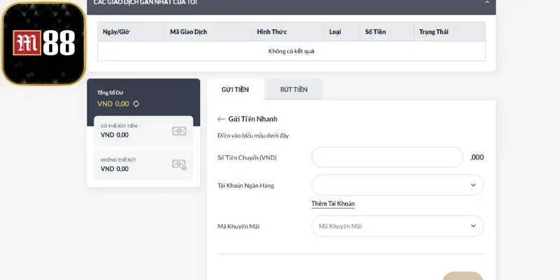 Nạp Tiền M88 - Giao Dịch Nhanh Chóng Chính Xác 2025 3 Lưu ý khi thực hiện giao dịch nạp cược